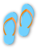 Flip flops icon